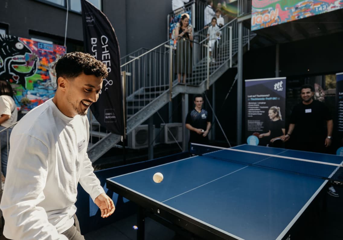 Sportlicher Moment beim I do Essen Event