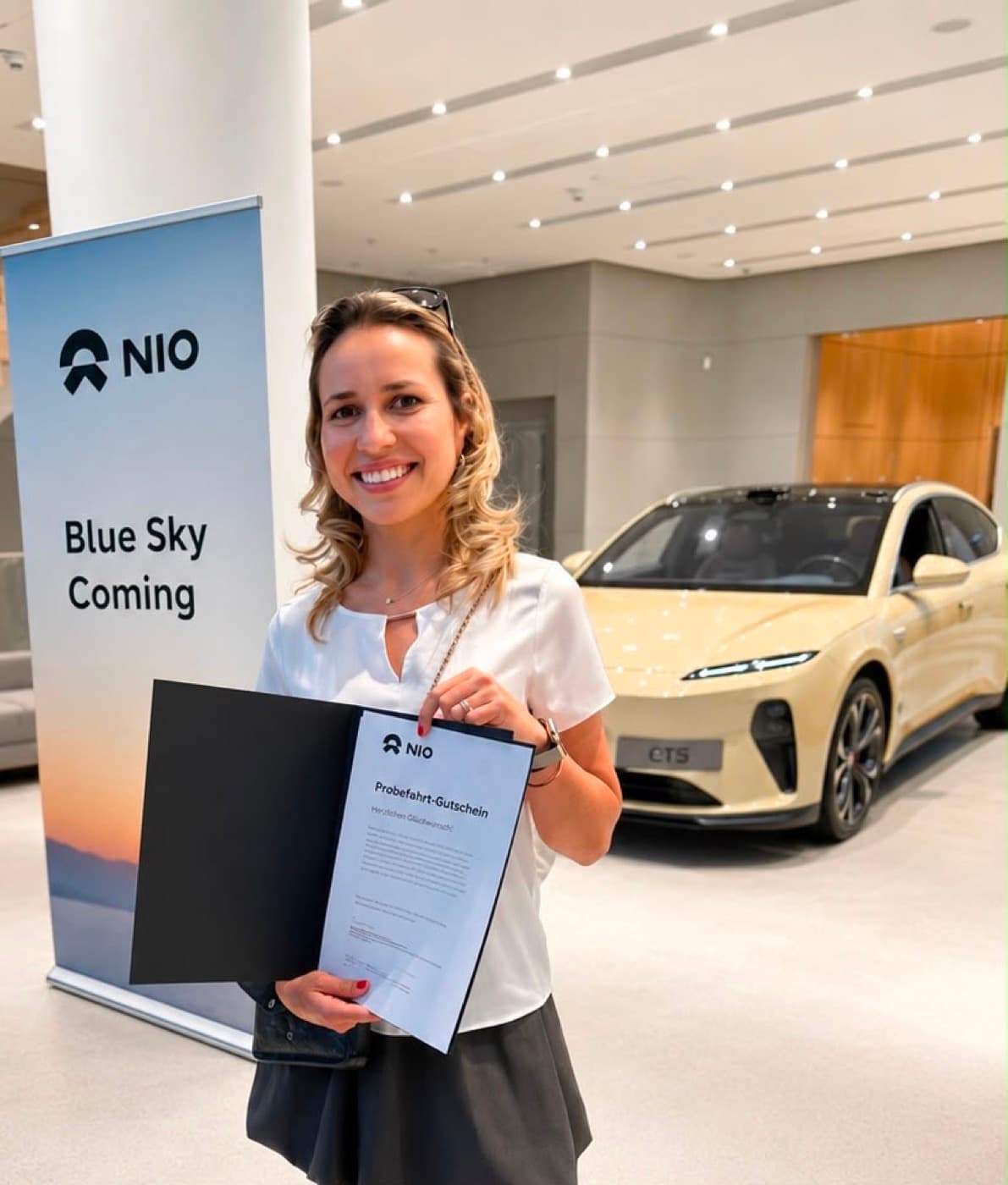 Olga Koop bei einem Tischtennis-Moment des NIO Events